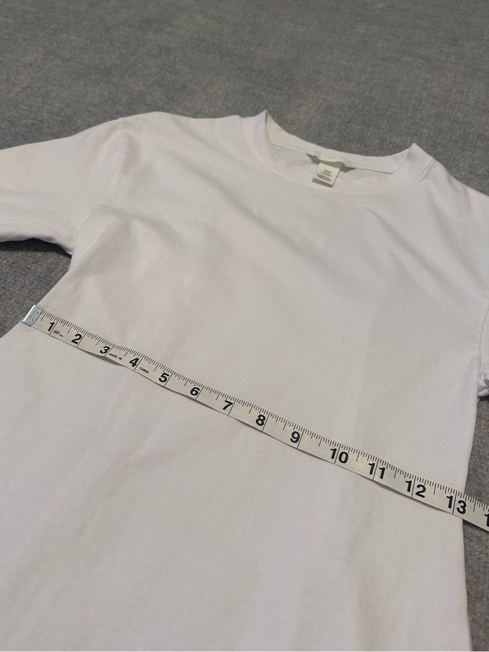 H&M Women’s Classic Solid White T-Shirt Dress Size XS Bride Minimal Casual Chic - Picture 4 of 8